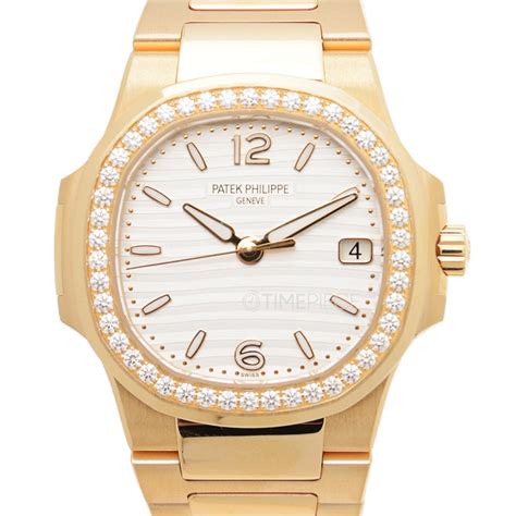 Patek Philippe 18kt Rose Gold Diamond Ladies Watch 7010.